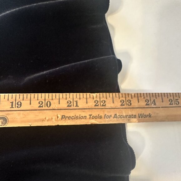 Alex Evenings Black Velvet Skirt Flared Hem Large Vtg 90s Knee Length Evenings - Picture 7 of 8